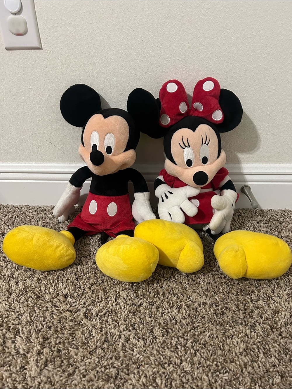 Disney Mickey Mouse & Minnie Mouse Plush - 18”